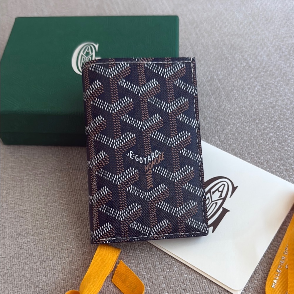 Goyard Saint-Pierre Card Wallet in Navy Blue
